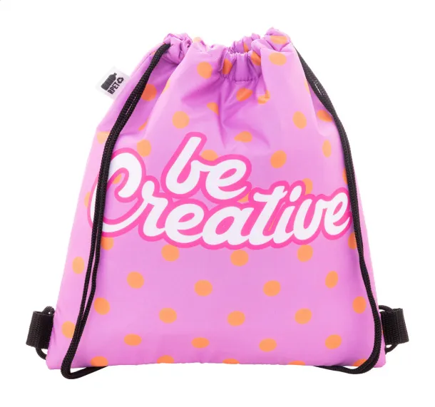 CreaCool Draw Kids custom cooler drawstring bag for kids Black White