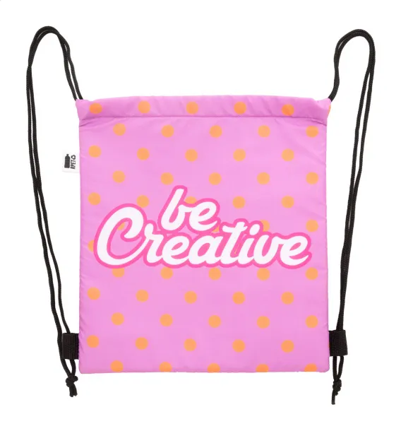 CreaCool Draw Kids custom cooler drawstring bag for kids Black White