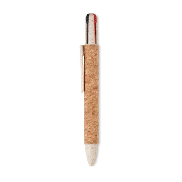 ARBOCHO Cork 4-colour ink ball pen Beige