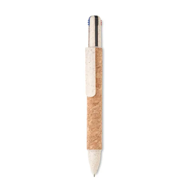 ARBOCHO Cork 4-colour ink ball pen Beige