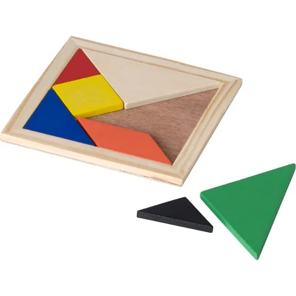  Tangram puzzle, 7 kom brown