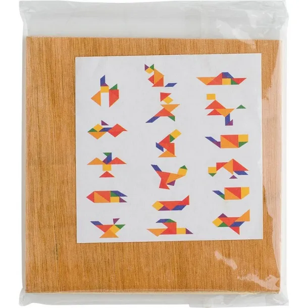  Tangram puzzle, 7 kom brown