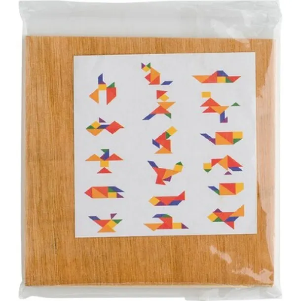  Tangram puzzle, 7 kom brown