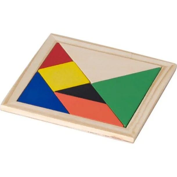  Tangram puzzle, 7 kom brown