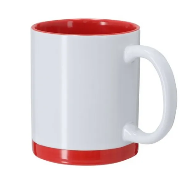  Ceramic mug 350 ml red