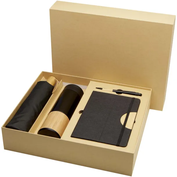Carmen poklon set - A5 notes s tvrdom koricom i kemijska olovka s crnom tintom Solid black