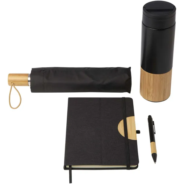 Carmen poklon set - A5 notes s tvrdom koricom i kemijska olovka s crnom tintom Solid black