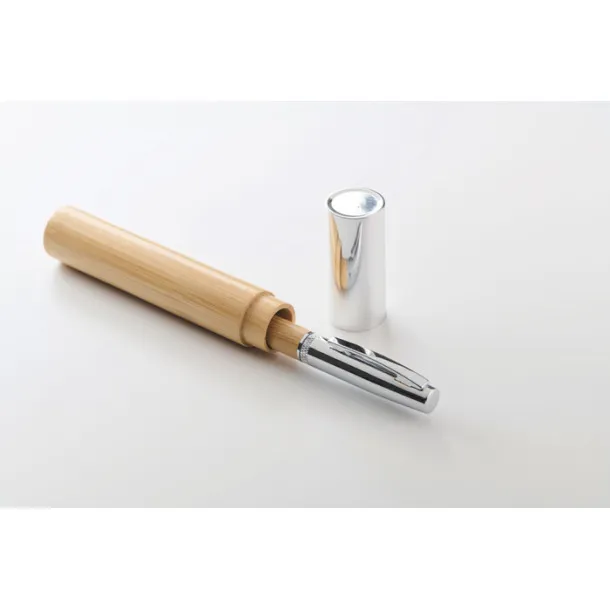 SIDEN Metal twist ball pen in tube Wood