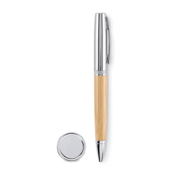 SIDEN Metal twist ball pen in tube Wood
