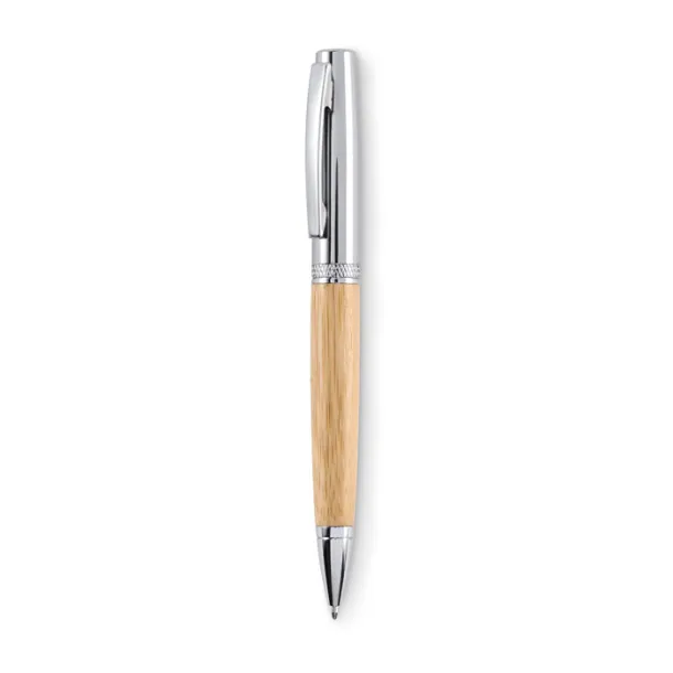 SIDEN Metal twist ball pen in tube Wood