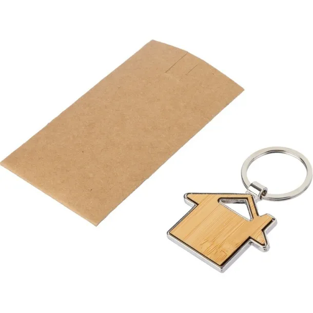  Keyring "home" brown