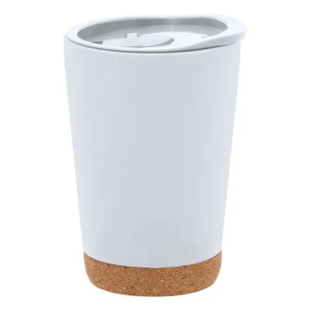  Thermo mug 260 ml with cork detail white