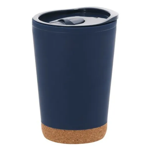  Thermo mug 260 ml with cork detail navy blue