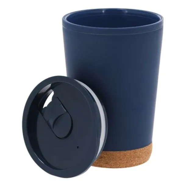  Thermo mug 260 ml with cork detail navy blue