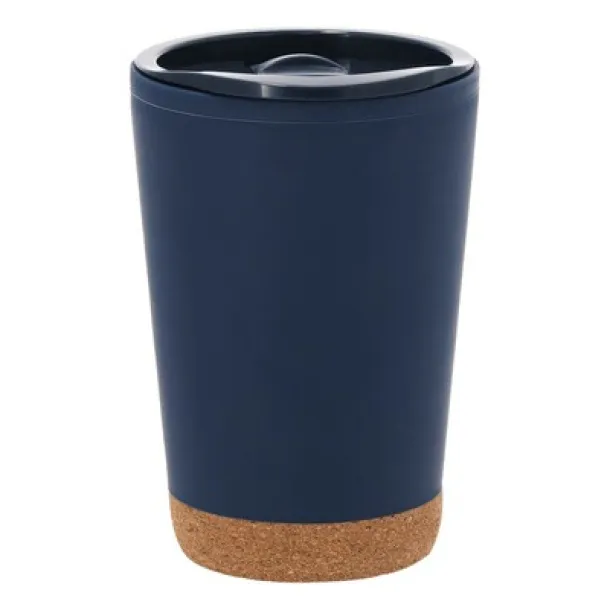  Thermo mug 260 ml with cork detail navy blue