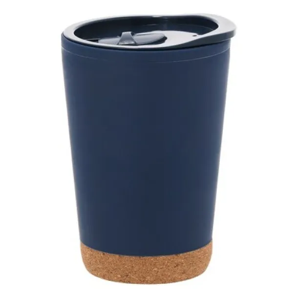  Thermo mug 260 ml with cork detail navy blue