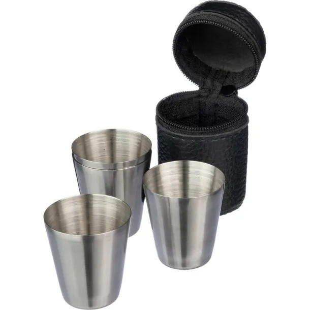  Metal glasses set black