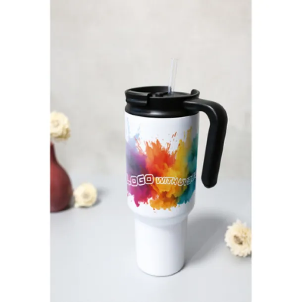 AIR GIFTS ONLY Thermo mug 1100 ml Air Gifts with ergonomic handle Bijela