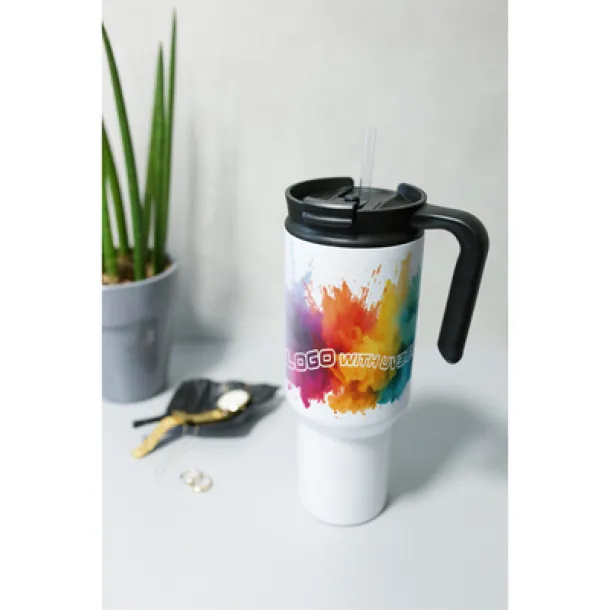 AIR GIFTS ONLY Thermo mug 1100 ml Air Gifts with ergonomic handle white