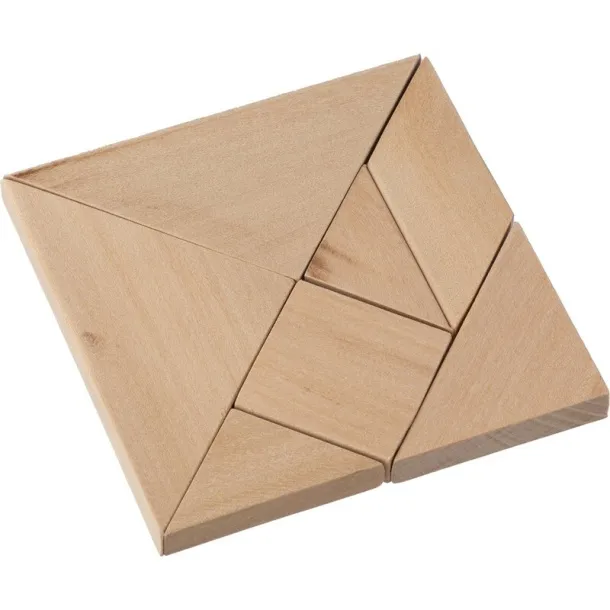  Tangram puzzle brown