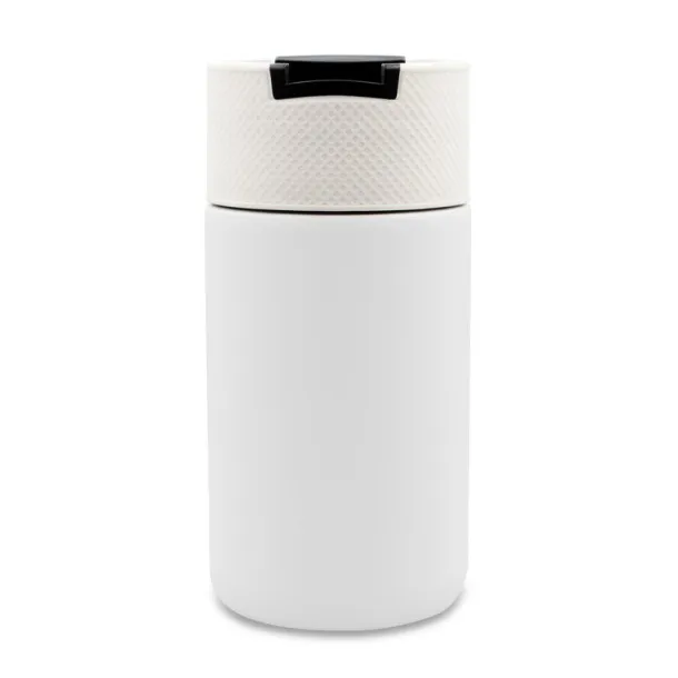 AIR GIFTS NABILA Thermo mug 400 ml with ceramics Bijela