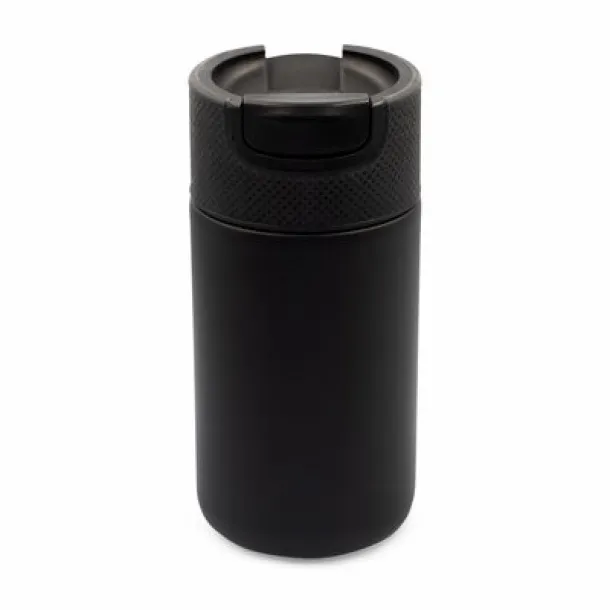 AIR GIFTS NABILA termo šalica s keramičkim dijelovima, 400 ml Crna