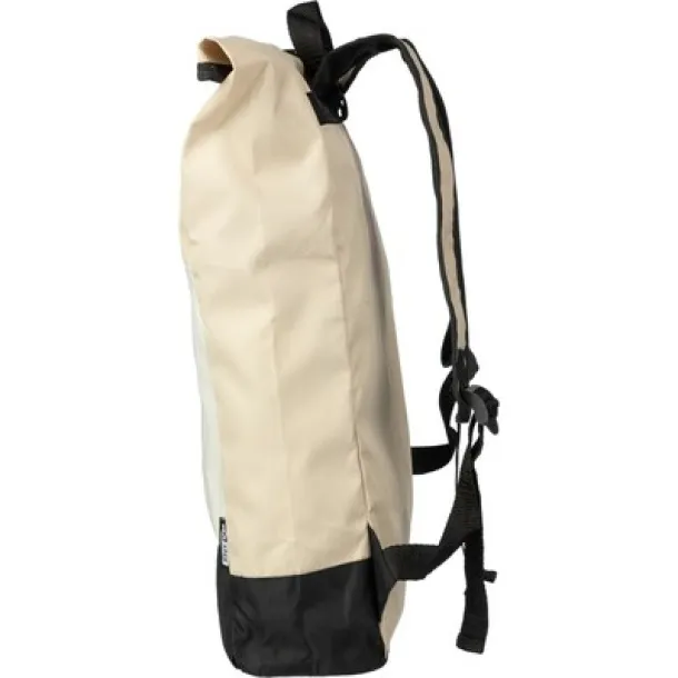  Rolltop backpack RPET beige