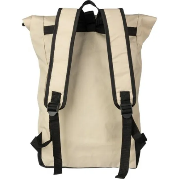  Rolltop backpack RPET beige