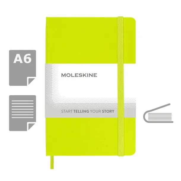  MOLESKINE notes, cca A6 Limeta