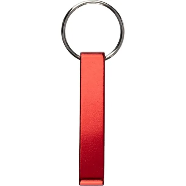  Keyring, bottle opener red