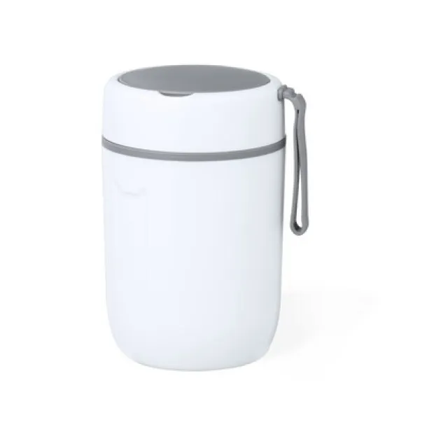  Food container 500 ml, spoon white