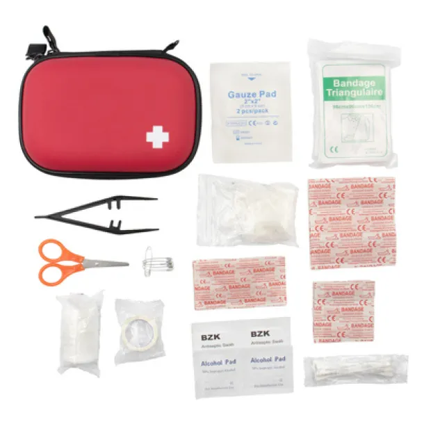 Bao First aid kit in pouch, 45 pcs red