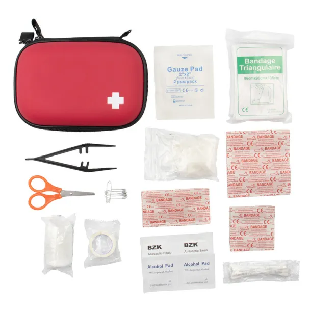Bao First aid kit in pouch, 45 pcs Crvena