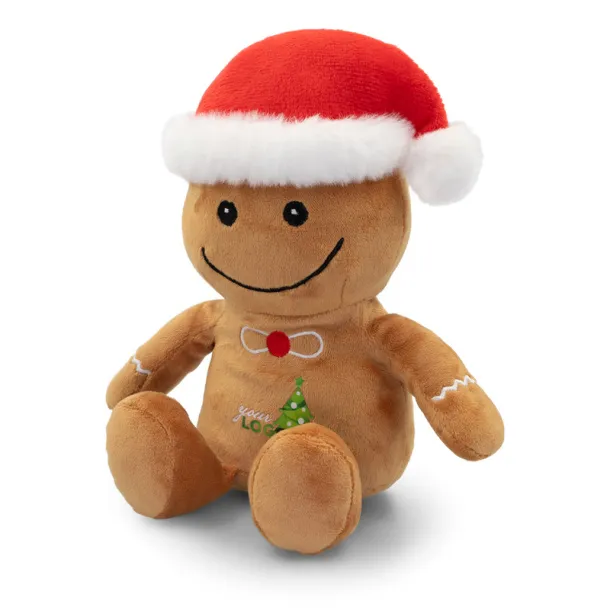 PEBBLES Plush gingerbread man brown