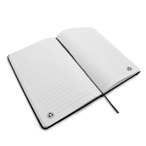 Roderick Notebook A5, recycled PU Crna
