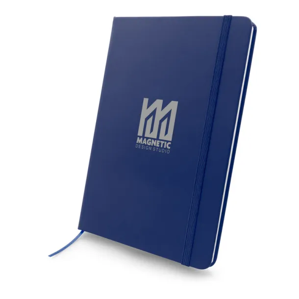 Roderick Notebook A5, recycled PU navy blue