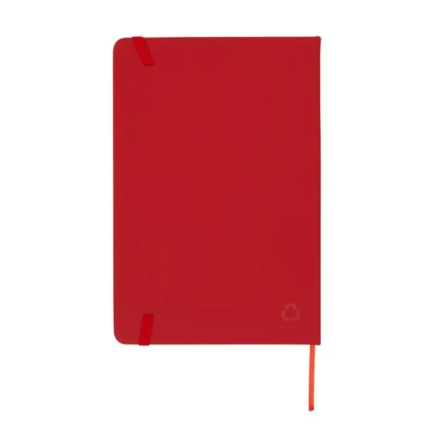 Roderick Notebook A5, recycled PU red