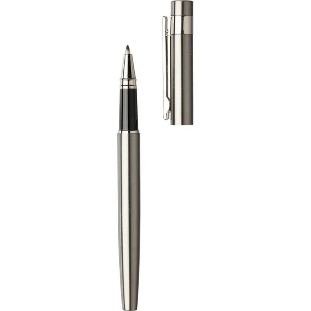  Writing set, pen and rollerball pen Srebrna