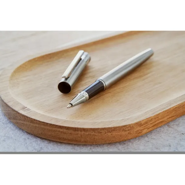  Writing set, pen and rollerball pen Srebrna