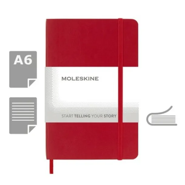  MOLESKINE Notebook approx. A6 red