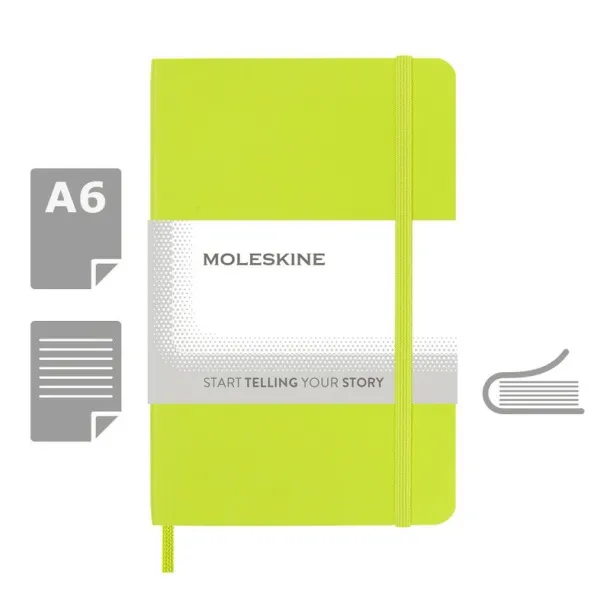  MOLESKINE notes, cca A6 Limeta