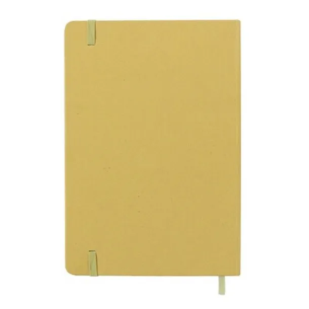  Notebook approx. A5 made from recycled cardboard and fruit paper lime