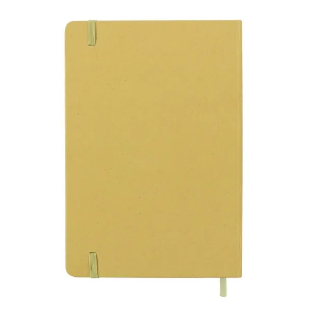  Notebook approx. A5 made from recycled cardboard and fruit paper lime