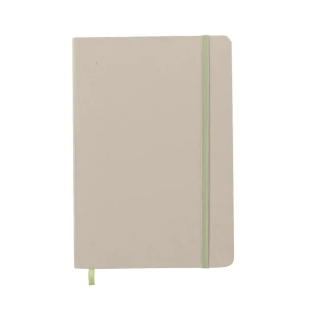  Notebook approx. A5 made from recycled cardboard and fruit paper light brown