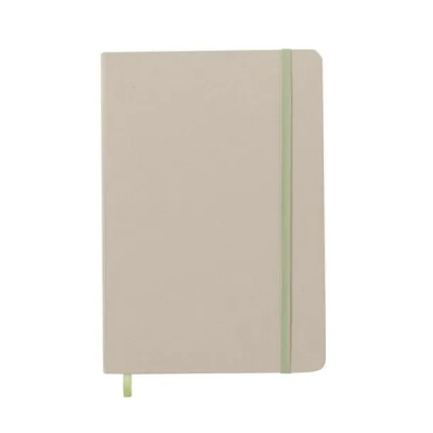  Notebook approx. A5 made from recycled cardboard and fruit paper light brown