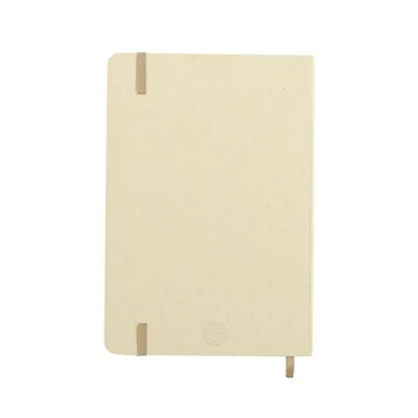  Notebook approx. A5 made from recycled cardboard and fruit paper beige