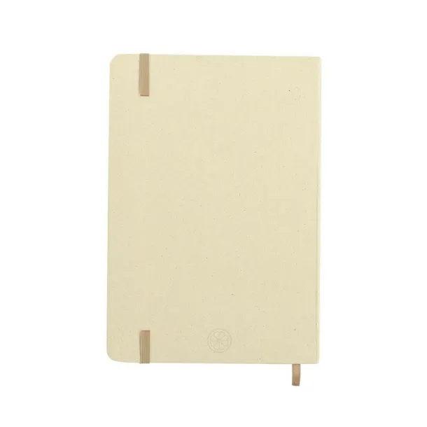  Notebook approx. A5 made from recycled cardboard and fruit paper beige