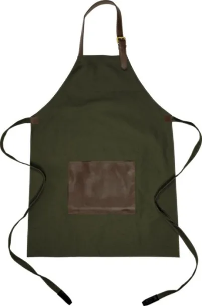 Maria Canvas apron (450 gsm) Zelena