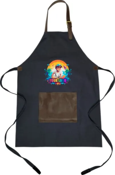 Maria Canvas apron (450 gsm) Plava