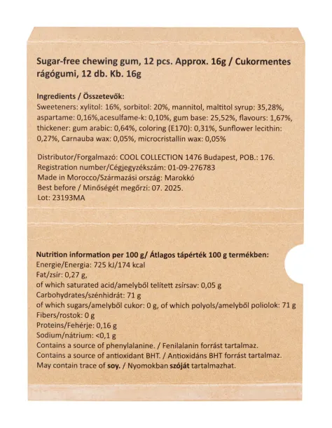 CreaChew 12 Eco perosnalizirane žvakaće gume Prirodna